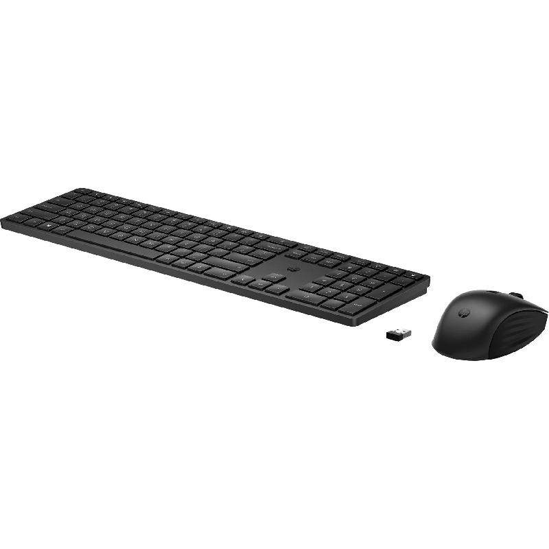 HP 650 Desktop (Keyboard and Mouse), Wireless, for Devices with Windows, Black