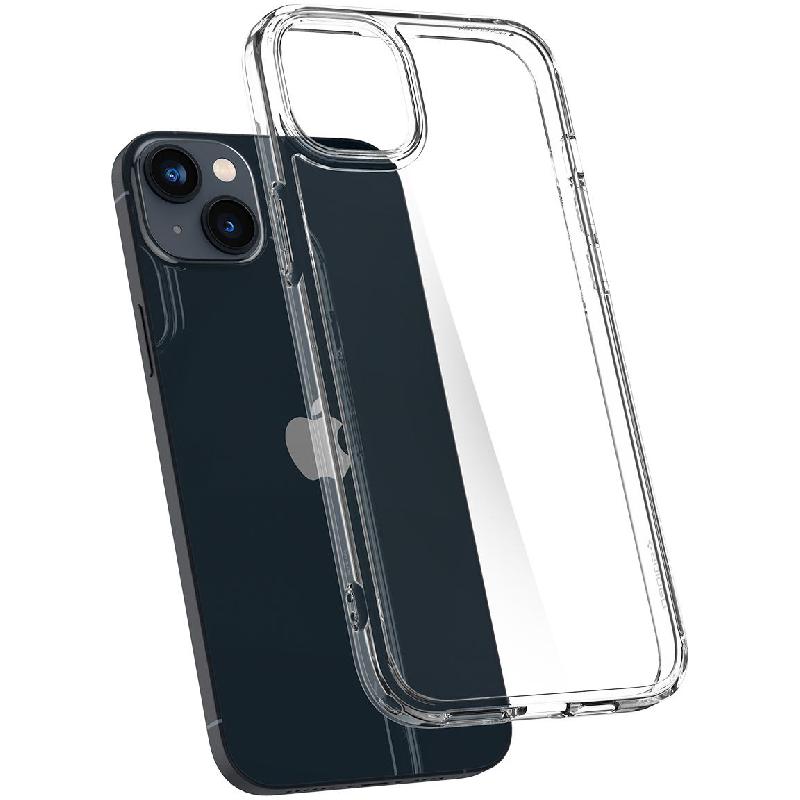 Spigen Crystal Hybrid Back Cover Mobile Case, for iPhone 14 Plus, Crystal Clear — 3