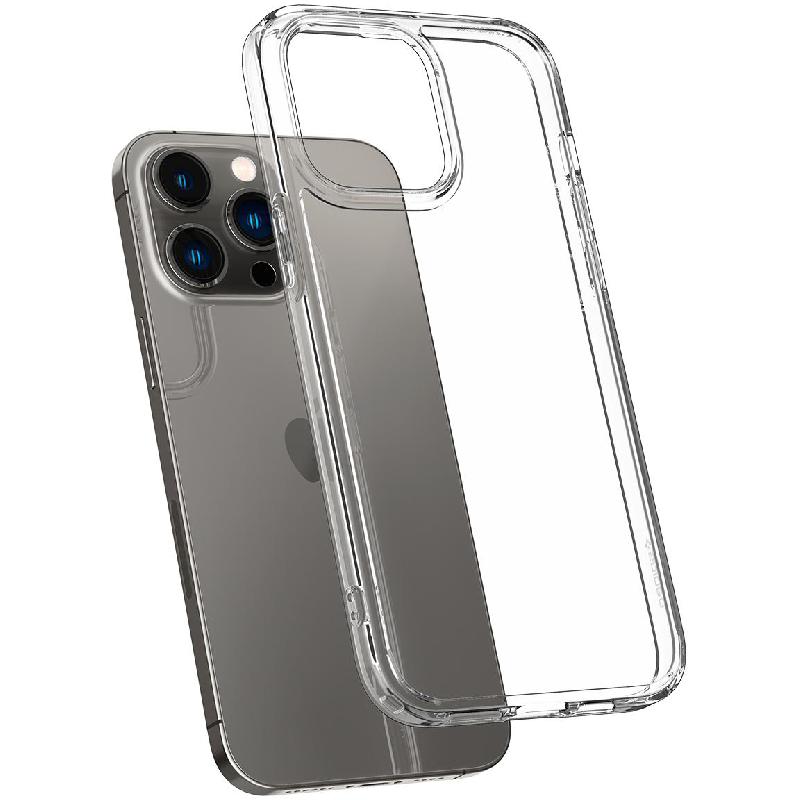 Spigen Crystal Hybrid Back Cover Mobile Case, for iPhone 14 Pro, Crystal Clear — 3