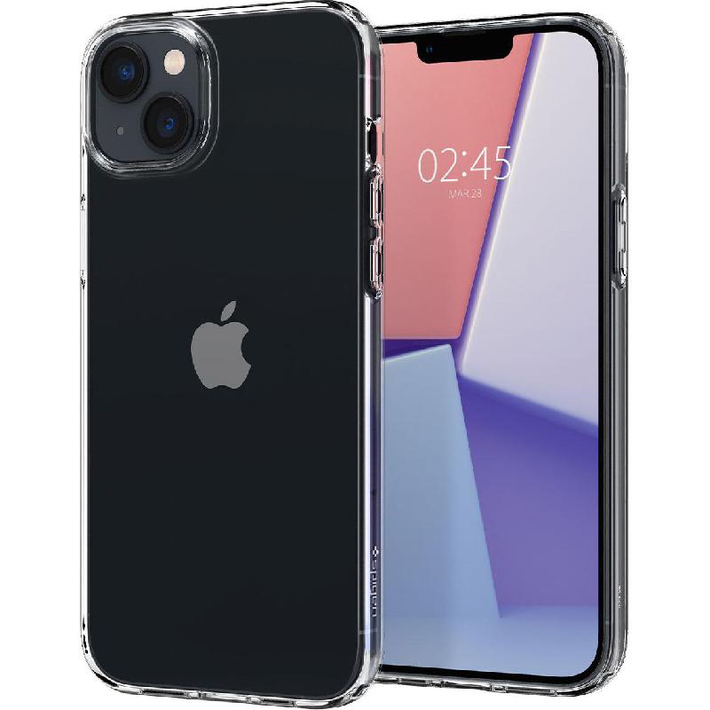 Spigen Crystal Flex Back Cover Mobile Case, for iPhone 14, Crystal Clear