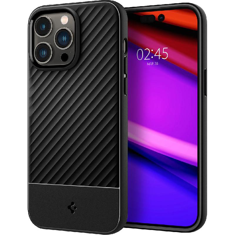 Spigen Core Armor Back Cover Mobile Case, for iPhone 14, Matte Black