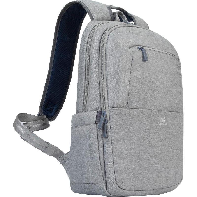 Rivacase Suzuka Laptop Backpack, for 15.6" (Device), Grey