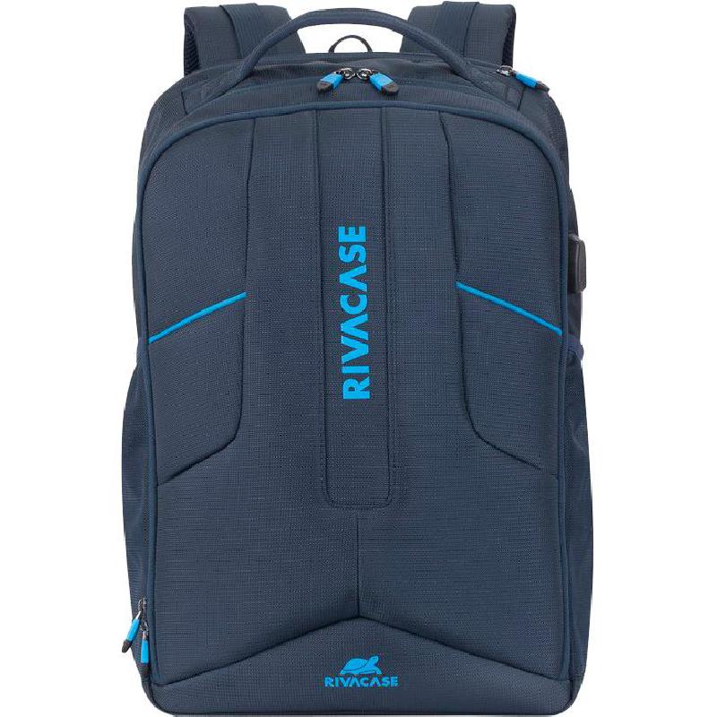 Rivacase Borneo Gaming Laptop Backpack, for 17.3" (Device), Dark Blue