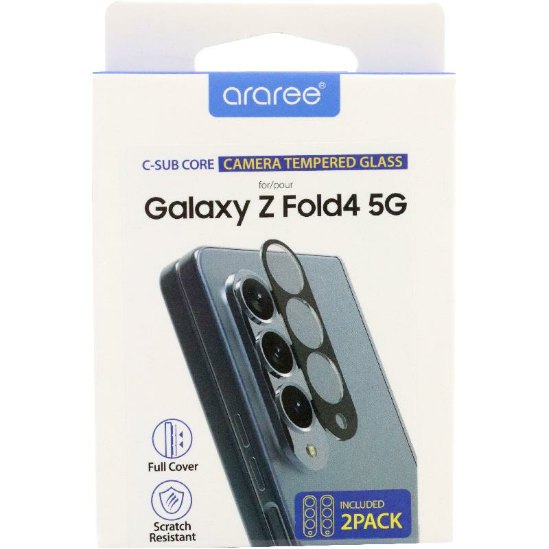 Araree C-Sub Core Camera Lens Protector (Full Frame) Smartphone Camera Accessory, for Samsung Galaxy Z Fold4, Clear
