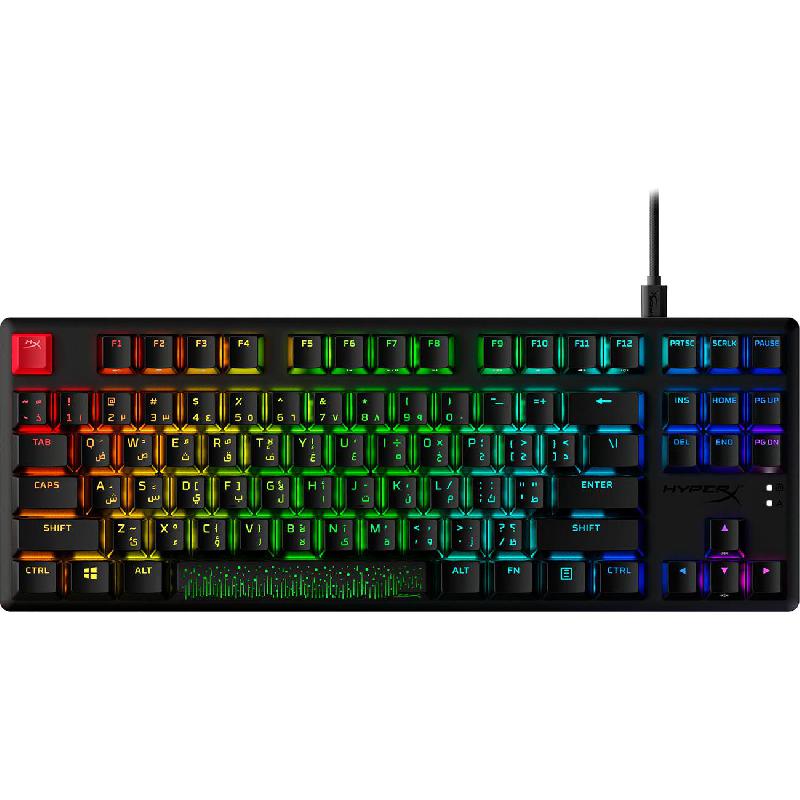 HyperX Alloy Origins Core TKL RGB Mechanical (Arabic Layout) Gaming Keyboard, Wired, for PC/macOS/Xbox One/Xbox Series X/Xbox Series S/PlayStation 4/PlayStation 5, Black
