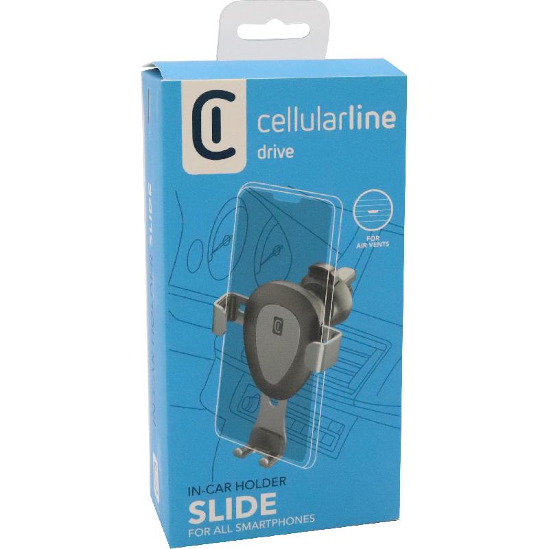 Cellularline Slide Car Mount Smartphone Car Accessory, Universal, for Most Devices, Black