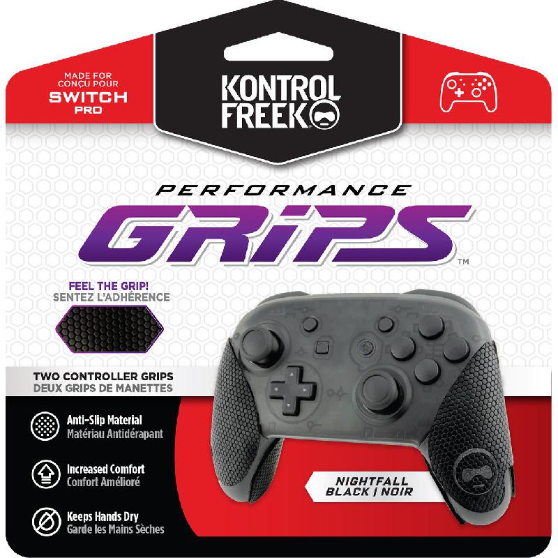 KontrolFreek Performance Grips Controller Accessory, for Nintendo Switch, Nightfall Black