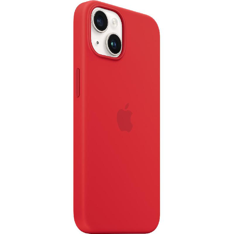 Apple Silicone Back Cover Mobile Case with MagSafe, for iPhone 14, (Product) Red — 2