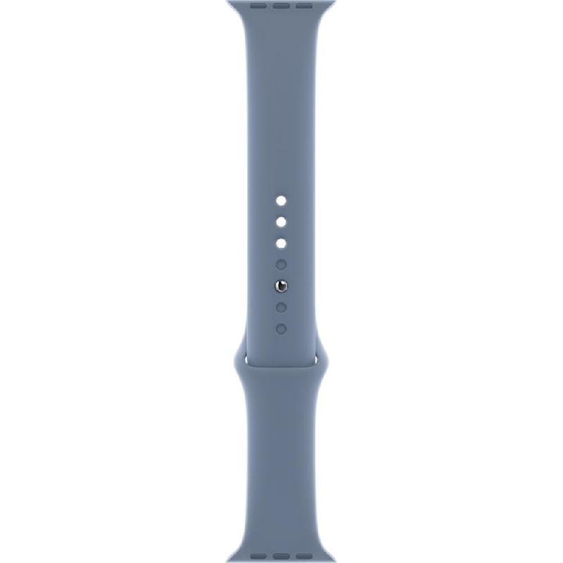 Apple Sport Band Wrist Strap, for Apple Watch Series 8 45/Watch Series 7 45/Watch Series 6 44/Watch SE 44, Fluoroelastomer, Regular Band Size, Slate Blue