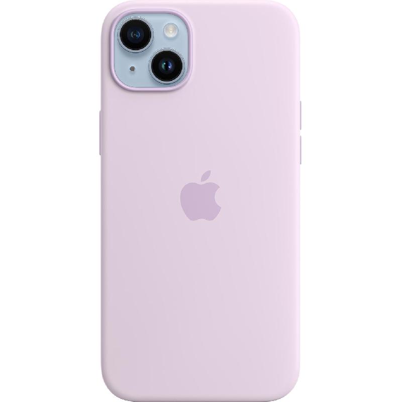 Apple Silicone Back Cover Mobile Case with MagSafe, for iPhone 14 Plus, Lilac