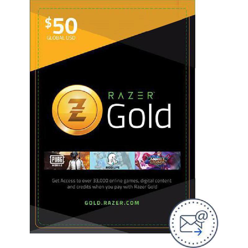 Razer Gold 50$ E-Voucher (Delivery by eMail), Digital Code (KSA)