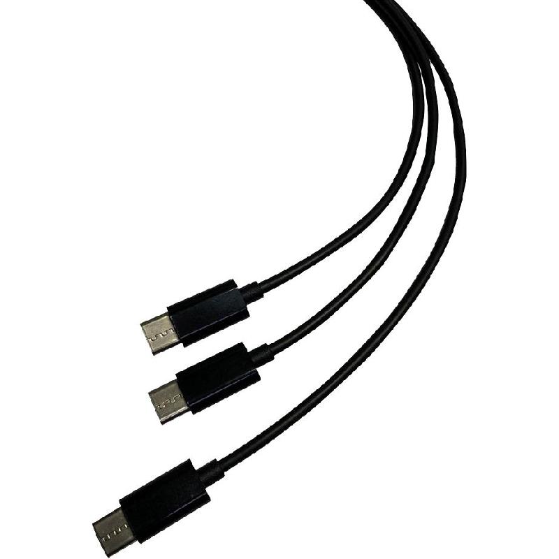 SteelPlay Dual Play & Charge Sync & Charge Cable, Black