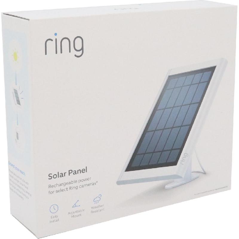 RING Solar Panel Security Camera Accessory, Charging Panel, for RING Spotlight Cam, White