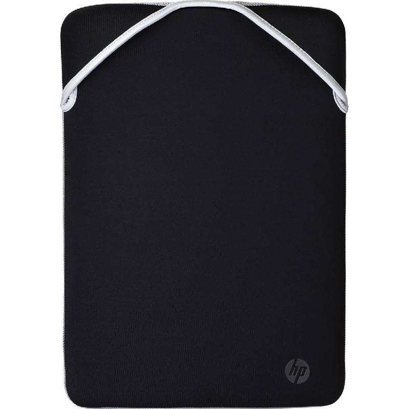HP Reversible Protective Laptop Sleeve, for 15.6" Screen Size, Black/Silver