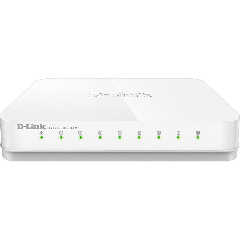 D-Link DGS-1008A Network Switch, 8 Port (LAN), 8 Port (GbE)