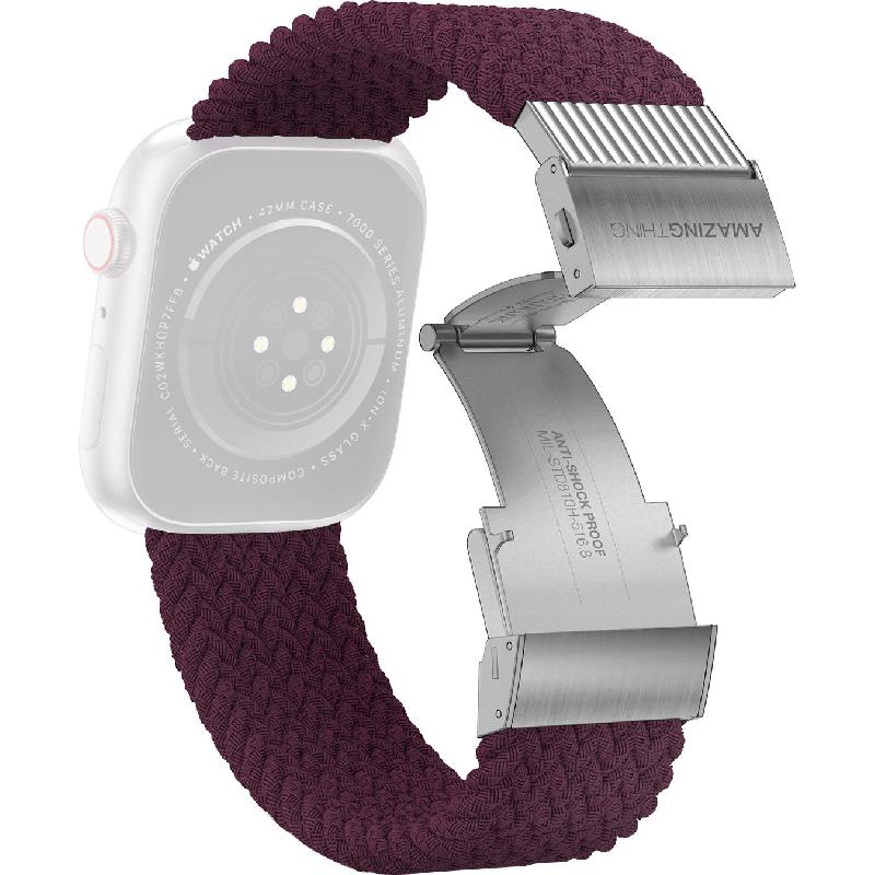 Amazing Thing Titan Weave Wrist Strap, for Apple Watch Series 9 45/Watch Series 8 45/Watch Series 7 45/Watch Ultra 2, Braided Sport Band with Titan Link, 304 Stainless Steel