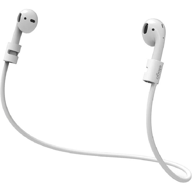 Elago Airpods Strap Earbuds Strap, for Apple AirPods, White