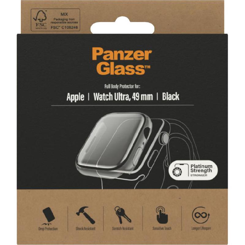 PanzerGlass Full Body Smartwatch Fit Case, for Apple Watch Ultra, Black