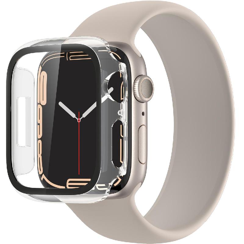 Amazing Thing Marsix Smartwatch Fit Case, for Apple Watch Series 9 45/Watch Series 8 45, Transparent