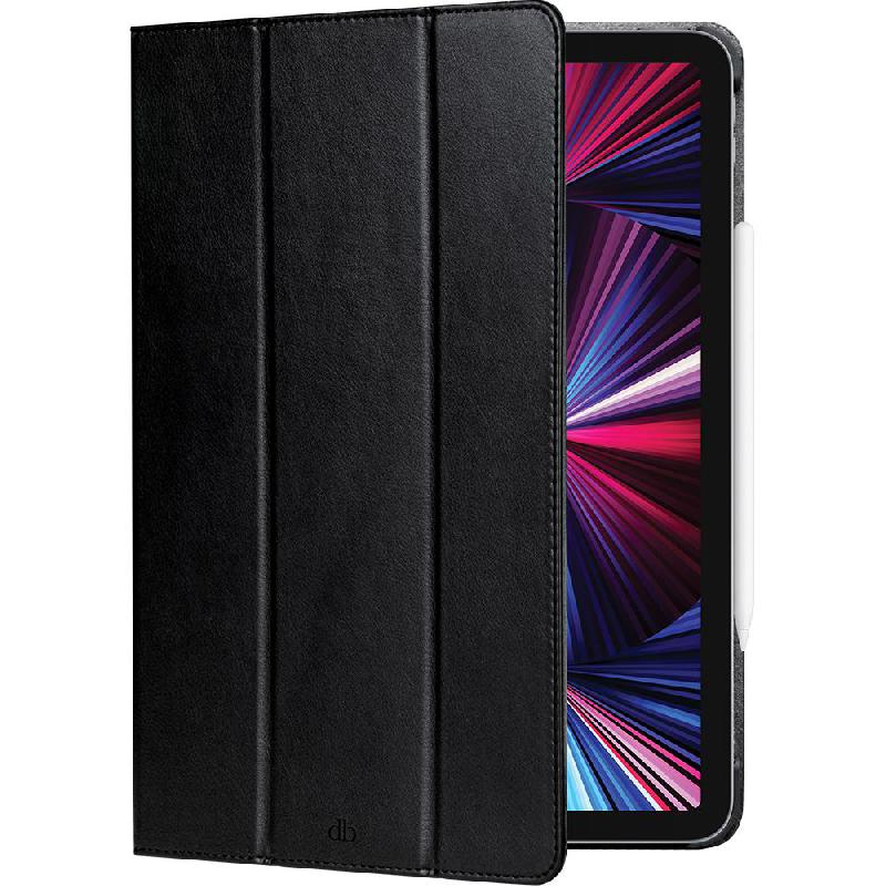 DBRAMANTE1928 Risskov Folio Tablet Case, for iPad Pro 12.9 - 2021, Black