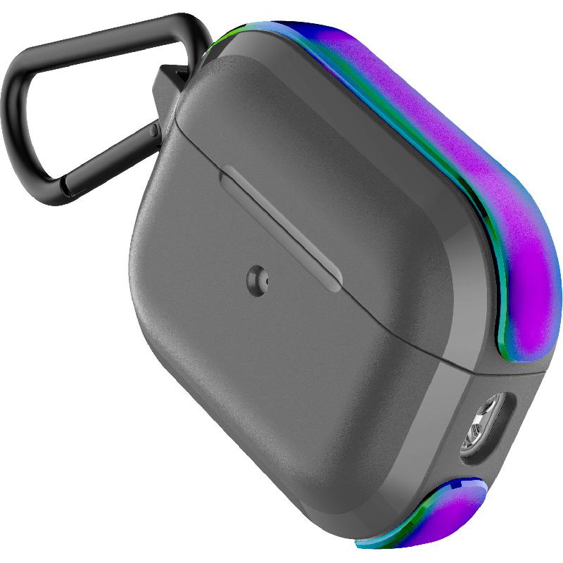 Raptic Raptic Trek Earbuds Case, for Apple AirPods Pro 2nd Gen, Iridescent