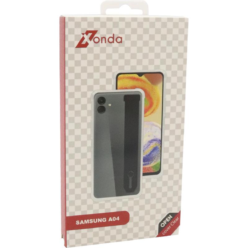 Xonda Back Cover Mobile Case with Strap, for Samsung Galaxy A04, Clear