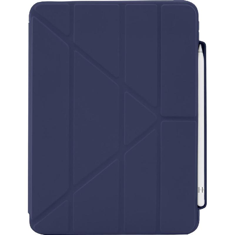 PIPETTO Origami Pencil Folio Tablet Case, for iPad A16/iPad 10.9 10th Gen, Dark Blue