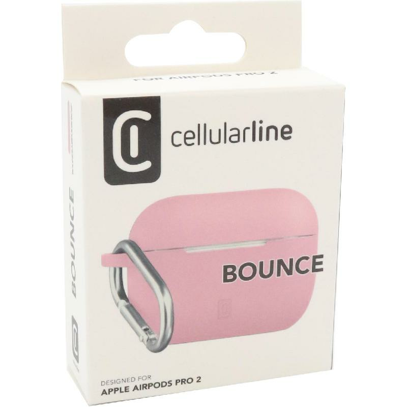 Cellularline Bounce Earbuds Case, for Apple AirPods Pro 2nd Gen, Pink