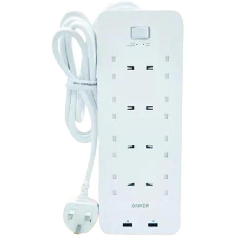 Anker 340 USB Power Strip Power Extension, 8 Outlet;2 USB Port, 1.80 m ( 5.91 ft )