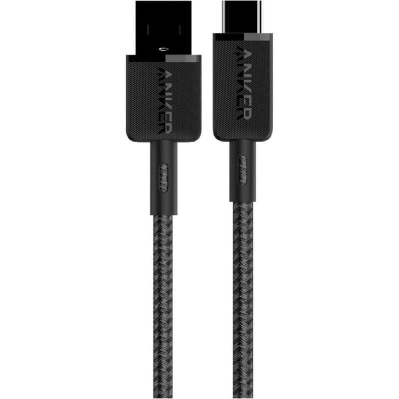 Anker 322 USB-A to USB-C Sync & Charge Cable, 3.00 ft ( 91.44 cm ), Black