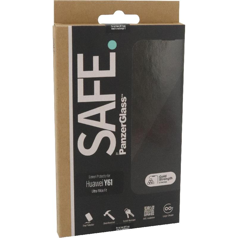 PanzerGlass SAFE Case Friendly Smartphone Screen Protector, Tempered Glass, Edge-to-Edge, Black, for Huawei nova Y61