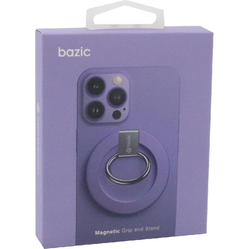 Bazic GoMag Grip Phone Grip & Stand, for iPhone 14/iPhone 14 Plus/iPhone 14 Pro/iPhone 14 Pro Max, Purple