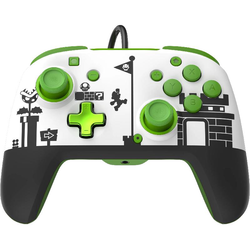 PDP Super Mario REMATCH Controller, Wired, for Nintendo Switch, Star Spectrum