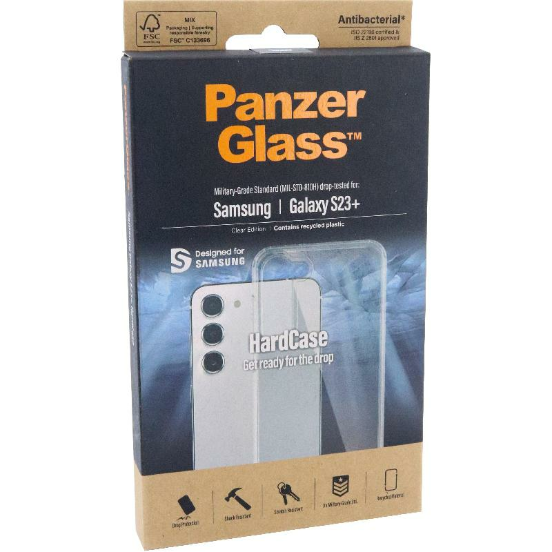 PanzerGlass HardCases Back Cover Mobile Case, for Samsung Galaxy S23+, Clear