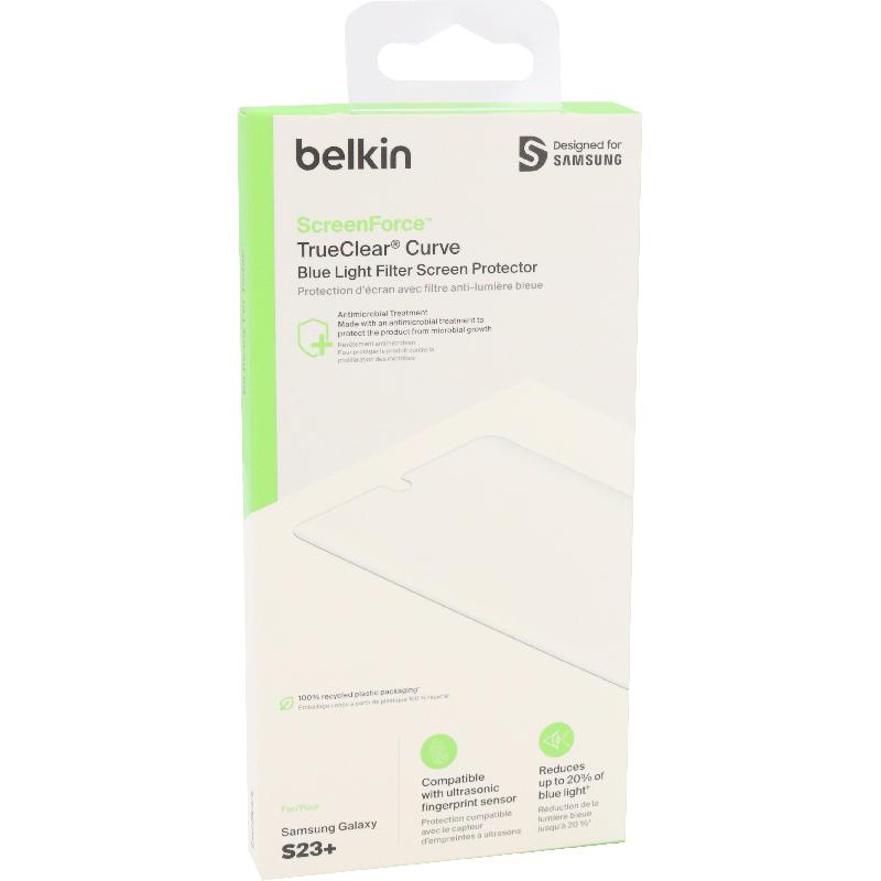 Belkin ScreenForce TrueClear Curve Smartphone Screen Protector, Curve PET, for Samsung Galaxy S23+