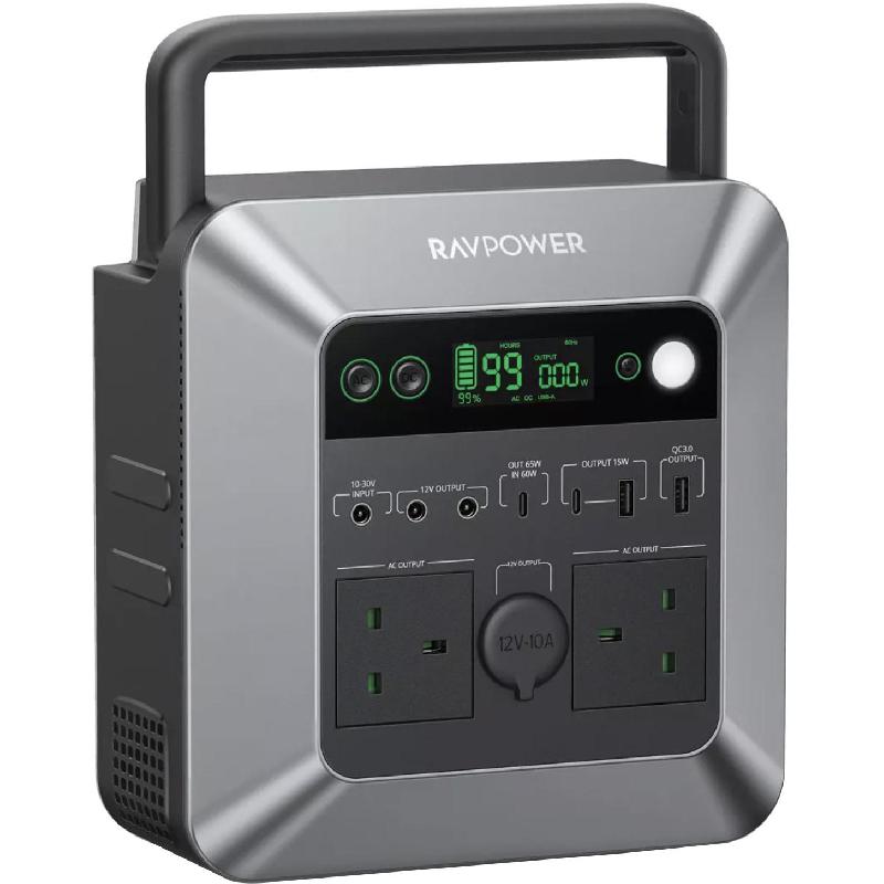 RAVPower Power House 712Wh Mega Capacity, Fast Battery Charging, 192500 mAh, Grey