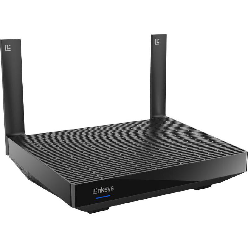 Linksys Hydra 6 Wireless Router, up to 3.0 Gbps, up to 25+ Devices, Dual Band (2.4 GHz/5 GHz), Wi-Fi 6 (802.11ax), 4 Port (LAN)/Single Port (WAN), Black