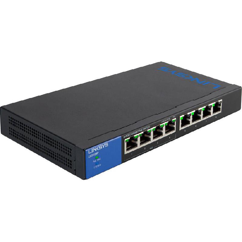 Linksys Network Switch, 8 Port (LAN), 8 Port (GbE)