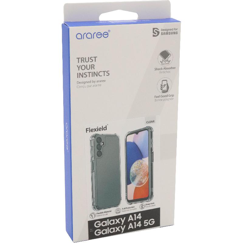 Araree Flexield Back Cover Mobile Case, for Samsung Galaxy A14 4G/Galaxy A14 5G, Clear