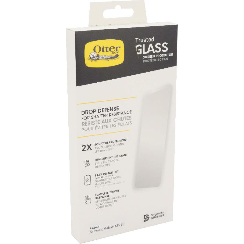 OtterBox Trusted Glass Smartphone Screen Protector, Tempered Glass, for Samsung Galaxy A14 5G