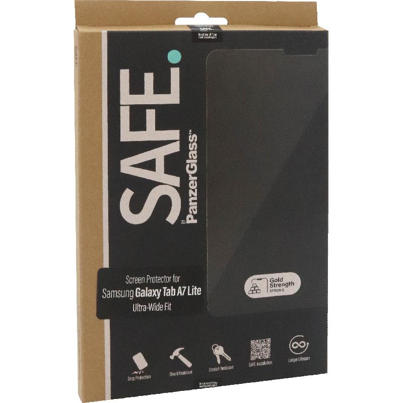 PanzerGlass SAFE Tablet Screen Protector, Super+ Glass, Standard Fit, for Samsung Galaxy Tab A7 Lite