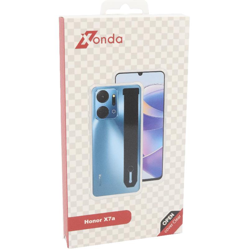 Xonda Back Cover Mobile Case with Strap, for Honor X7a, Clear
