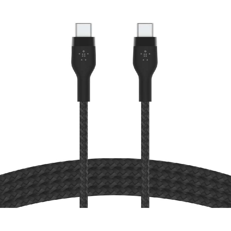 Belkin BoostCharge Pro Flex USB-C to USB-C Sync & Charge Cable, 1.00 m ( 3.28 ft ), Black