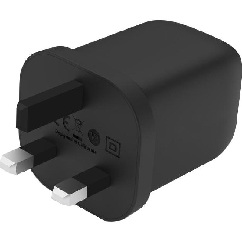 Belkin BoostCharge Pro Dual USB-C GaN Wall Charger with PPS 65W, USB PD (Power Delivery), 65 Watts, Dual USB-C, Black