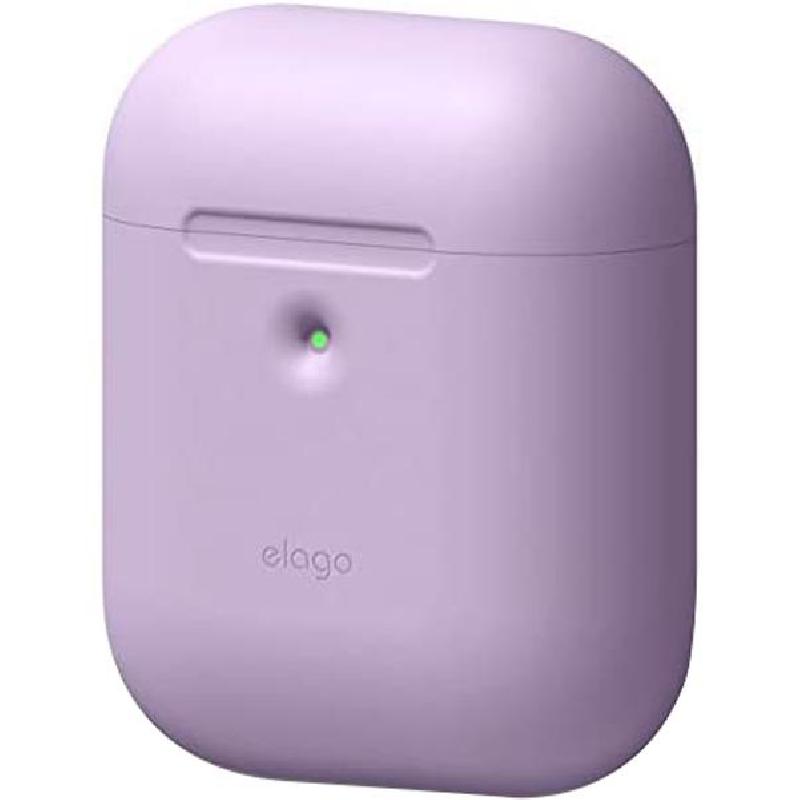Elago Skinny Earbuds Case, for Apple AirPods/AirPods 2nd Gen, Lavender