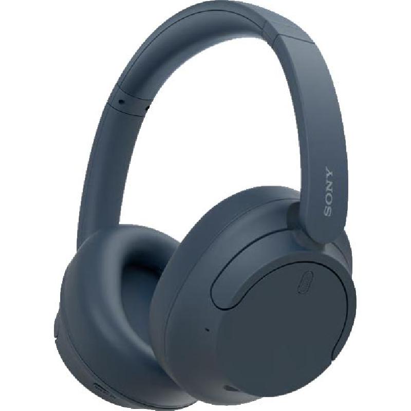 Sony WH-CH720N Over-Ear Headphones, Noise Cancelling, Bluetooth/Wired (Optional), USB (Charging), Built-in Microphone, Blue