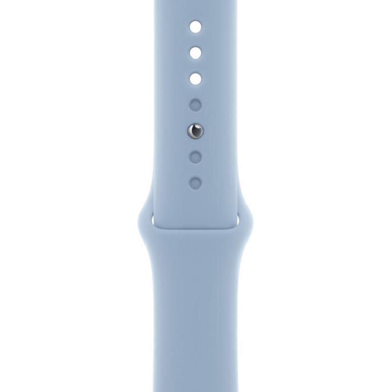 Apple Sport Band Wrist Strap, for Apple Watch Series 8 45/Watch Series 7 45/Watch Series 6 44/Watch SE 44, Fluoroelastomer, Regular Band Size, Sky