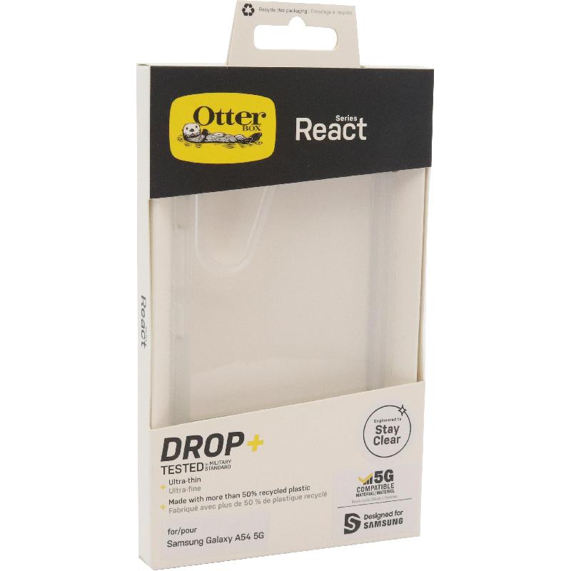 OtterBox React Back Cover Mobile Case, for Samsung Galaxy A54 5G, Clear