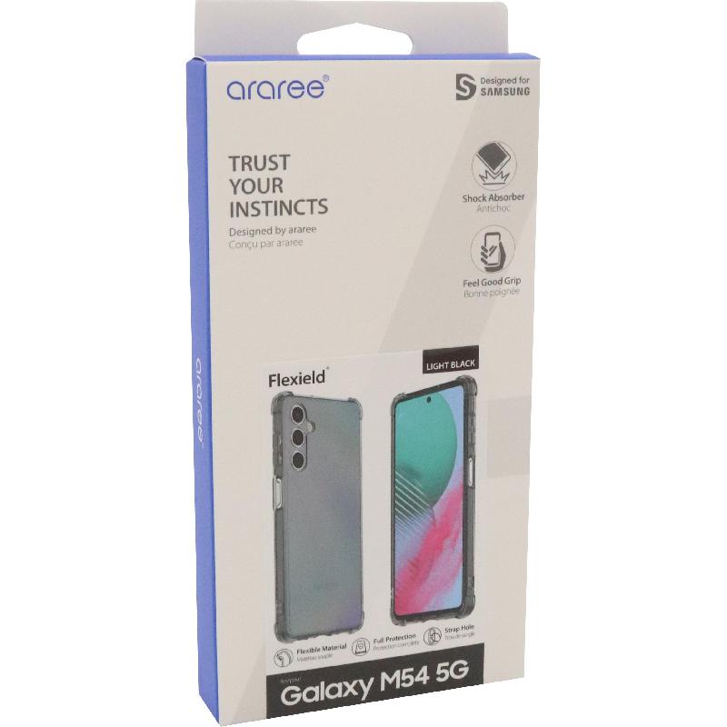 Araree Flexield Back Cover Mobile Case, for Samsung Galaxy M54 5G, Light Black