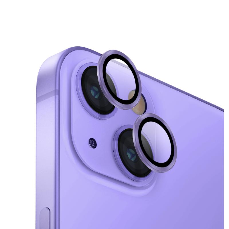 Uniq Optix Camera Lens Protector (Individual Ring) Smartphone Camera Accessory, for iPhone 14/iPhone 14 Plus, Lavender